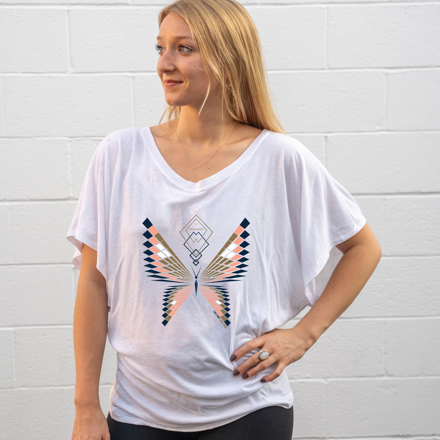 Butterfly Transformation Flowy Tee