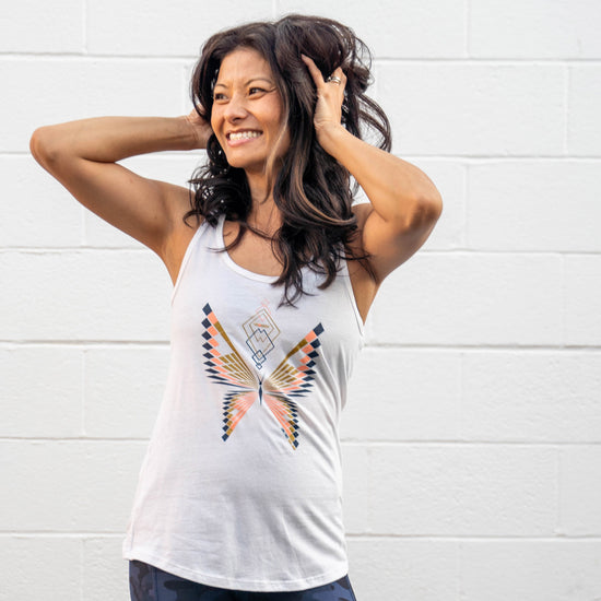 Butterfly Transformation Racerback Tank